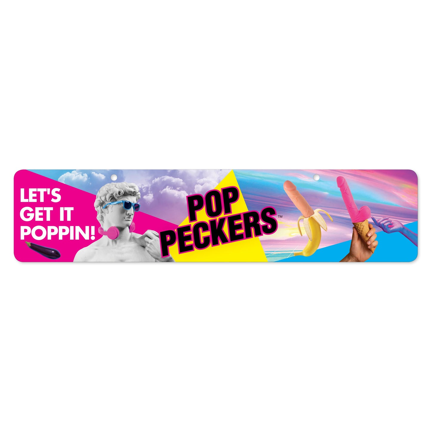 Pop Peckers Display Sign - UABDSM