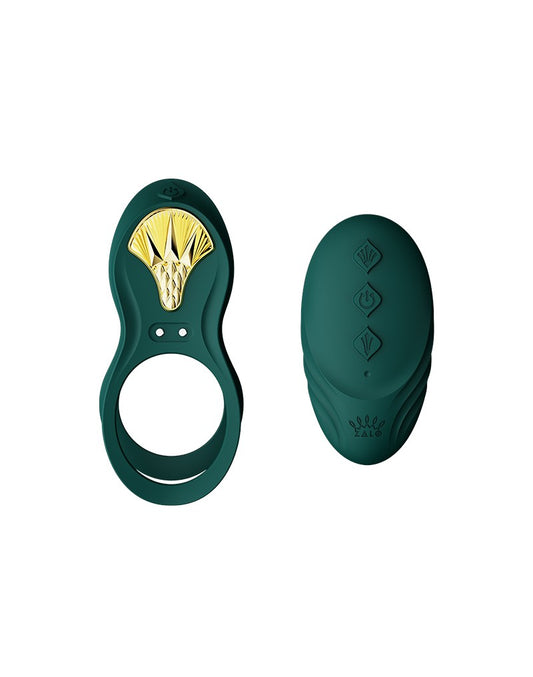 ZALO - Bayek - Cockring Vibrator (with Remote Control) - Green ZALO - Bayek - Cockring Vibrator (with Remote Control) - Green - UABDSM