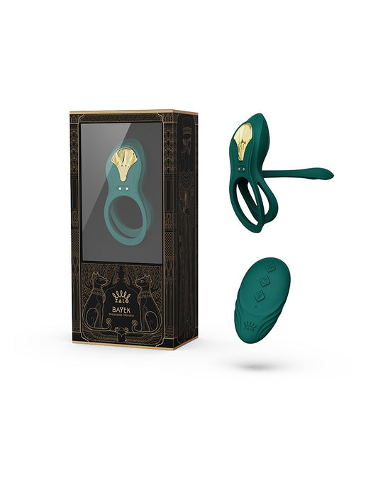 ZALO - Bayek - Cockring Vibrator (with Remote Control) - Green - UABDSM