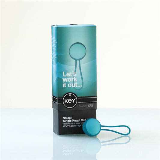 Key by Jopen Stella I Single Kegel Ball Set - Robin Egg Blue - UABDSM