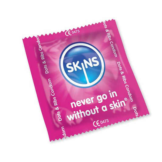 Skins Condoms Dots & Ribs FOIL (BAG 500) - UABDSM