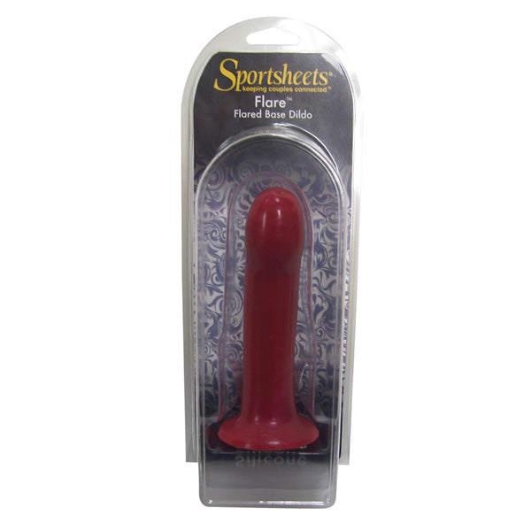 Sportsheets Strap On - Flare Silicone Dildo - Red Pearl - UABDSM