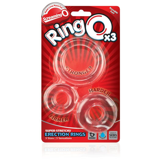 Screaming O RingOs x3 (Clear) - UABDSM