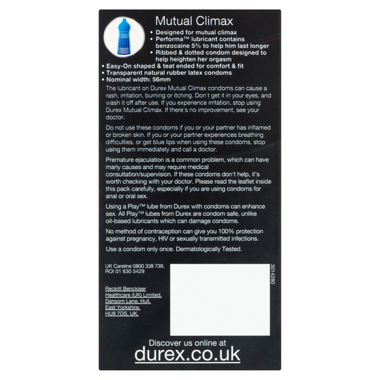 Durex Mutual Climax 12s - UABDSM