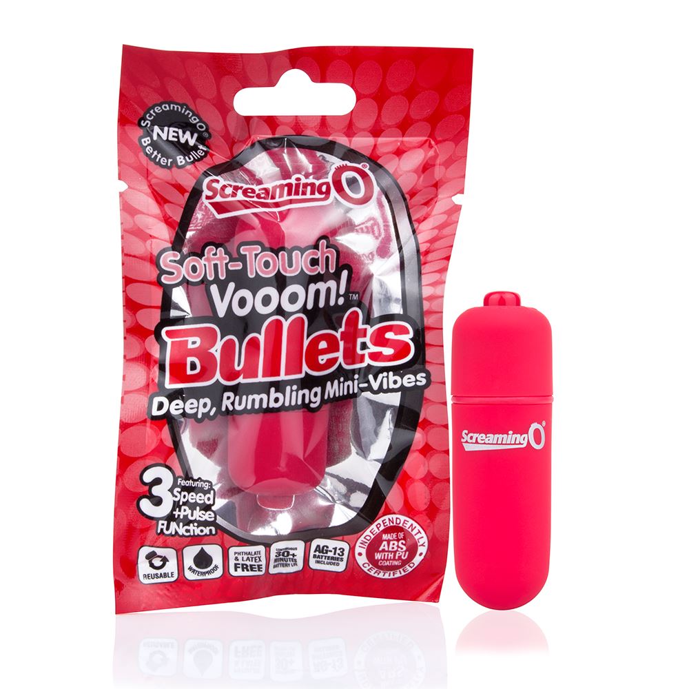 Screaming O Soft Touch Vooom Bullets - Red - UABDSM