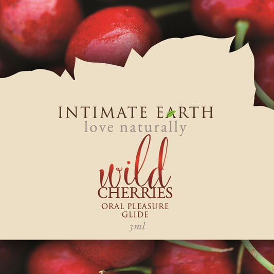 Intimate Earth Flavoured Lube - Wild Cherries 3ml Foil - UABDSM