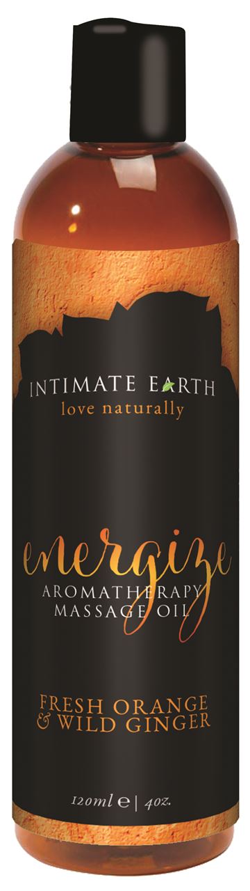 Intimate Earth Massage Oil Energizing - Fresh Orange & Ginger 120ml - UABDSM