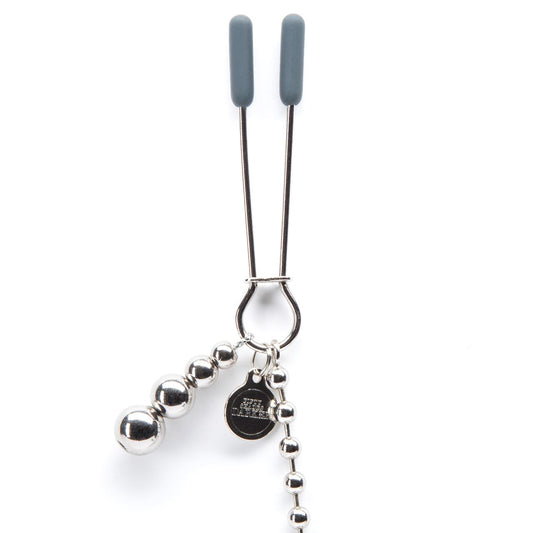 Fifty Shades Darker At My Mercy Beaded Chain Nipple Clamps - UABDSM