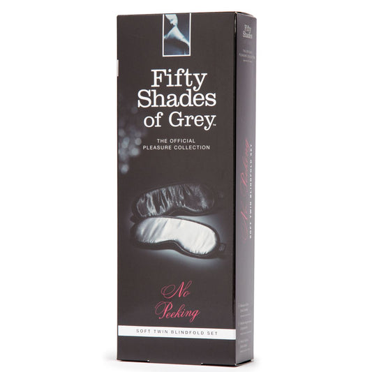 Fifty Shades of Grey No Peeking Soft Twin Blindfold Set - UABDSM