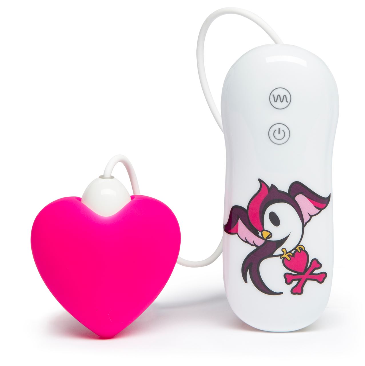 Tokidoki 10 Function Silicone Clitoral Vibrator swoop Pink Heart - UABDSM