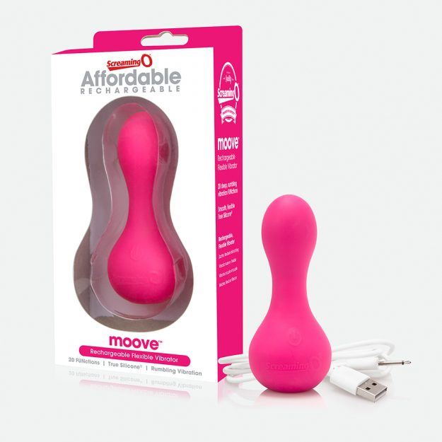Screaming O Charged Rechargeable Moove Vibe - Pink - UABDSM