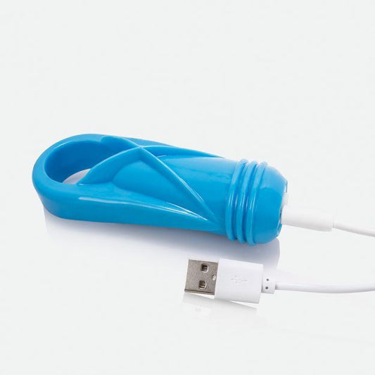 Screaming O Charged OYeah! Plus Rechargeable Vibe Ring - Blue - UABDSM