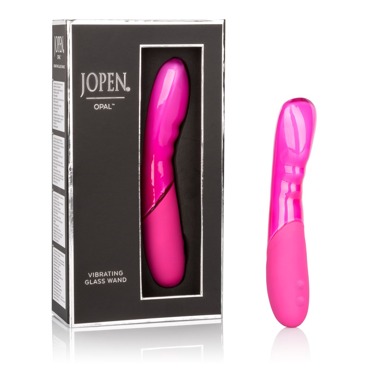 Opal by Jopen Vibrating Glass Wand - Pink - UABDSM