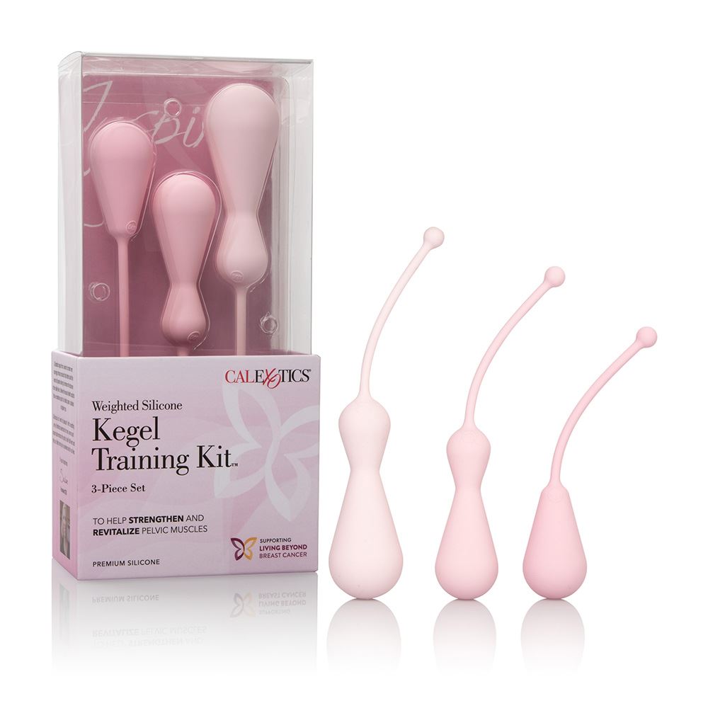 Inspire Weighted Silicone Kegel Training Kit - Pink - UABDSM