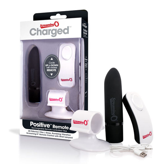 Screaming O Charged Positive Remote Control - Black - UABDSM
