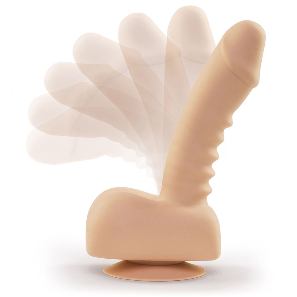 Uprize Remote Control Rising 6 Inch Vibrating Realistic Dildo Pink Flesh - UABDSM