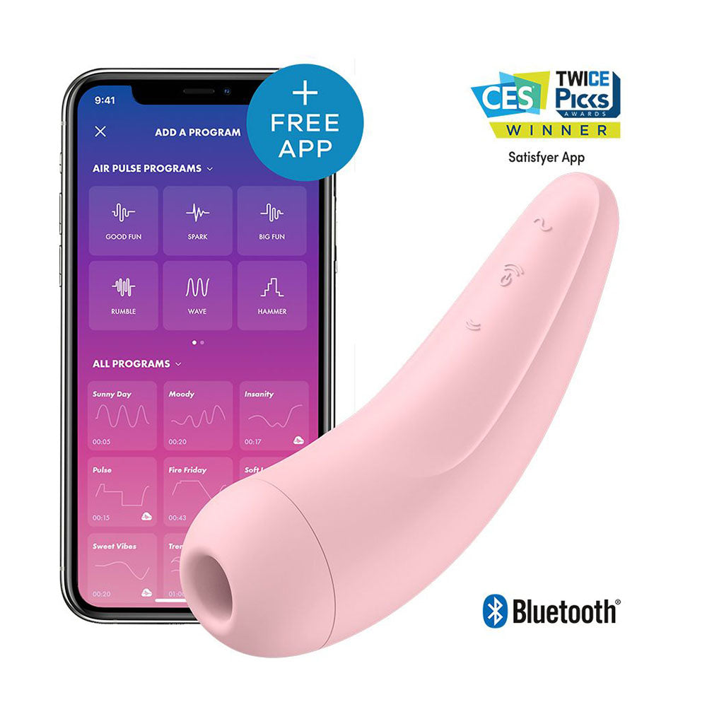 Satisfyer App Enabled Curvy 2 Plus Clitoral Massager Pink - UABDSM