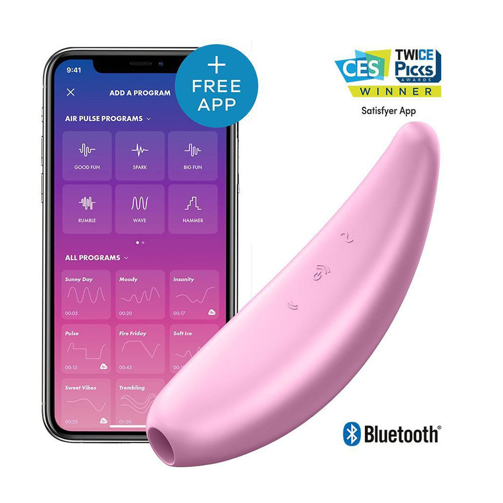 Satisfyer App Enabled Curvy 3 Plus Clitoral Massager Pink - UABDSM