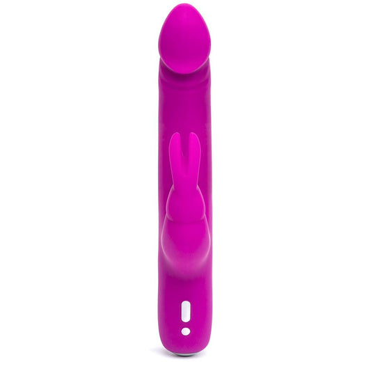 Happy Rabbit Slimline Realistic USB Rechargeable Rabbit Vibrator Purple - UABDSM