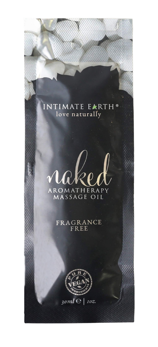 Intimate Earth Massage Oil 30ml/1 oz Foil - Naked - UABDSM