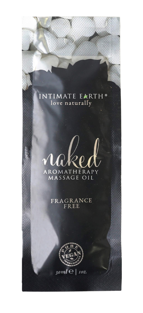 Intimate Earth Massage Oil 30ml/1 oz Foil - Naked - UABDSM