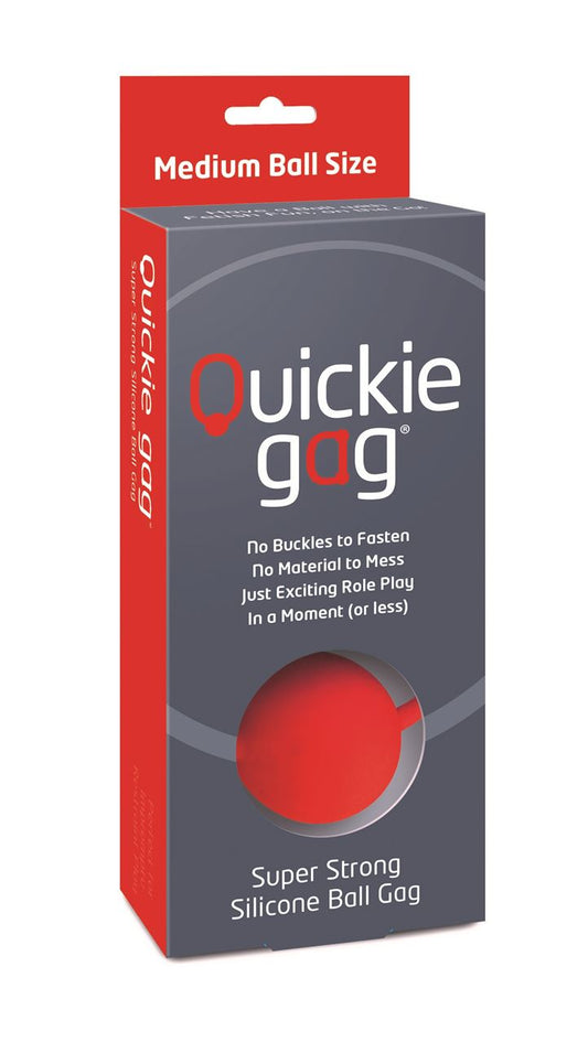 Quickie Gag Medium Ball - Red - UABDSM