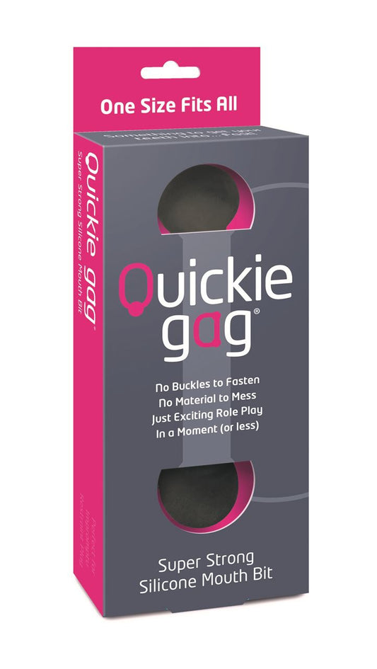Quickie Gag Mouth Bit - Black (One Size) - UABDSM