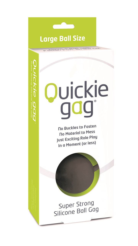 Quickie Gag Large Ball - Black - UABDSM