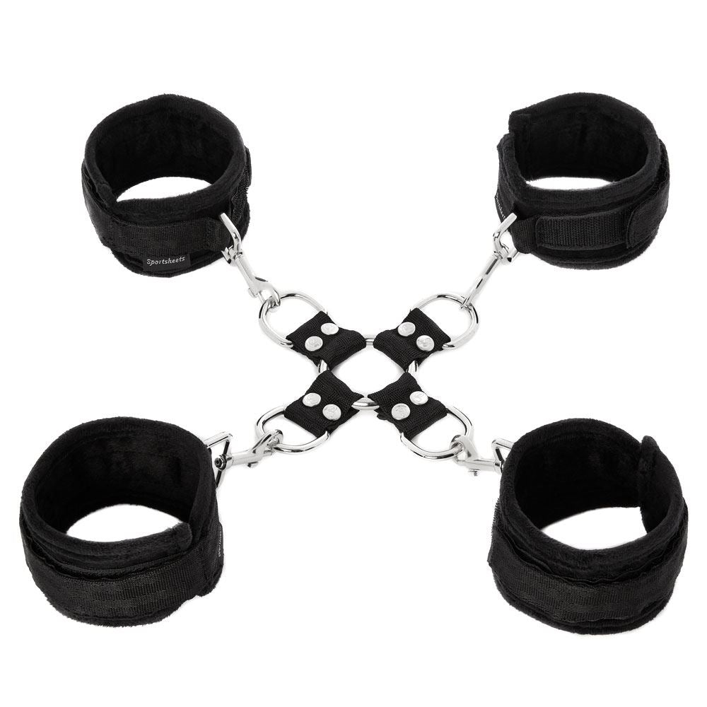 Sportsheets Hog Tie & Cuff Set - UABDSM
