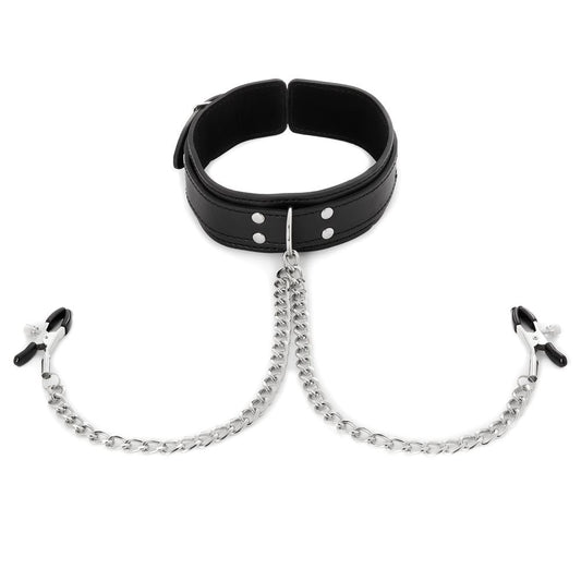 Sportsheets Collar with Nipple Clamps - UABDSM