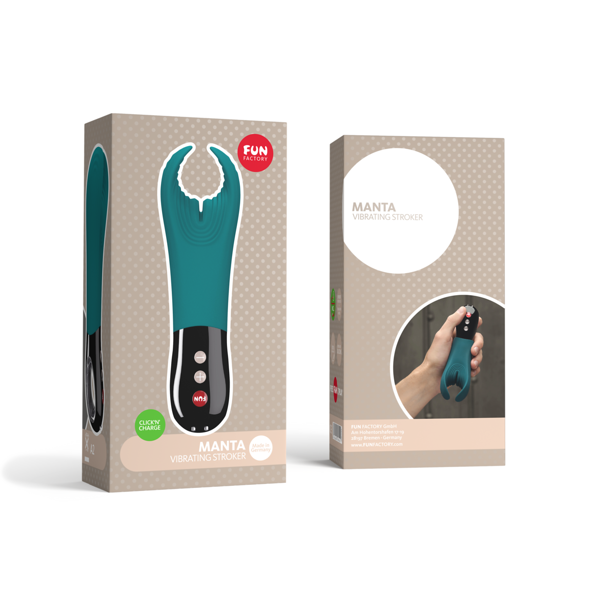 Fun Factory Manta - Deep Sea Blue/Black - UABDSM