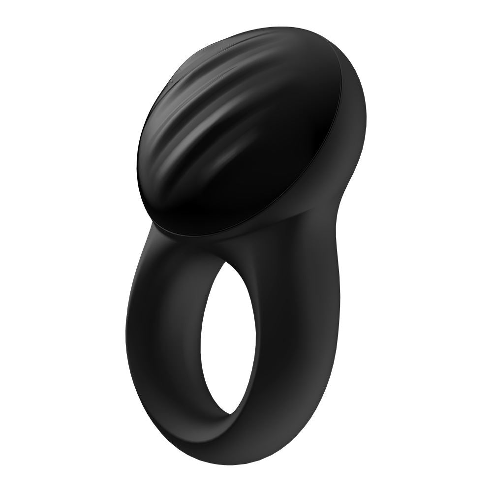 Satisfyer App Enabled Signet Ring - Black - UABDSM