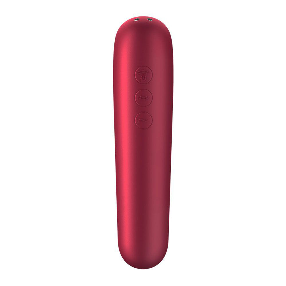 Satisfyer App Enabled Dual Love Clitoral Massager Red - UABDSM