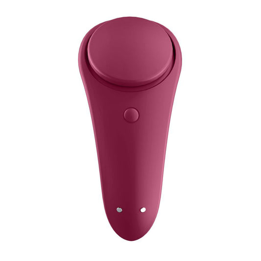 Satisfyer App Enabled Sexy Secret Panty Vibrator Wine Red - UABDSM