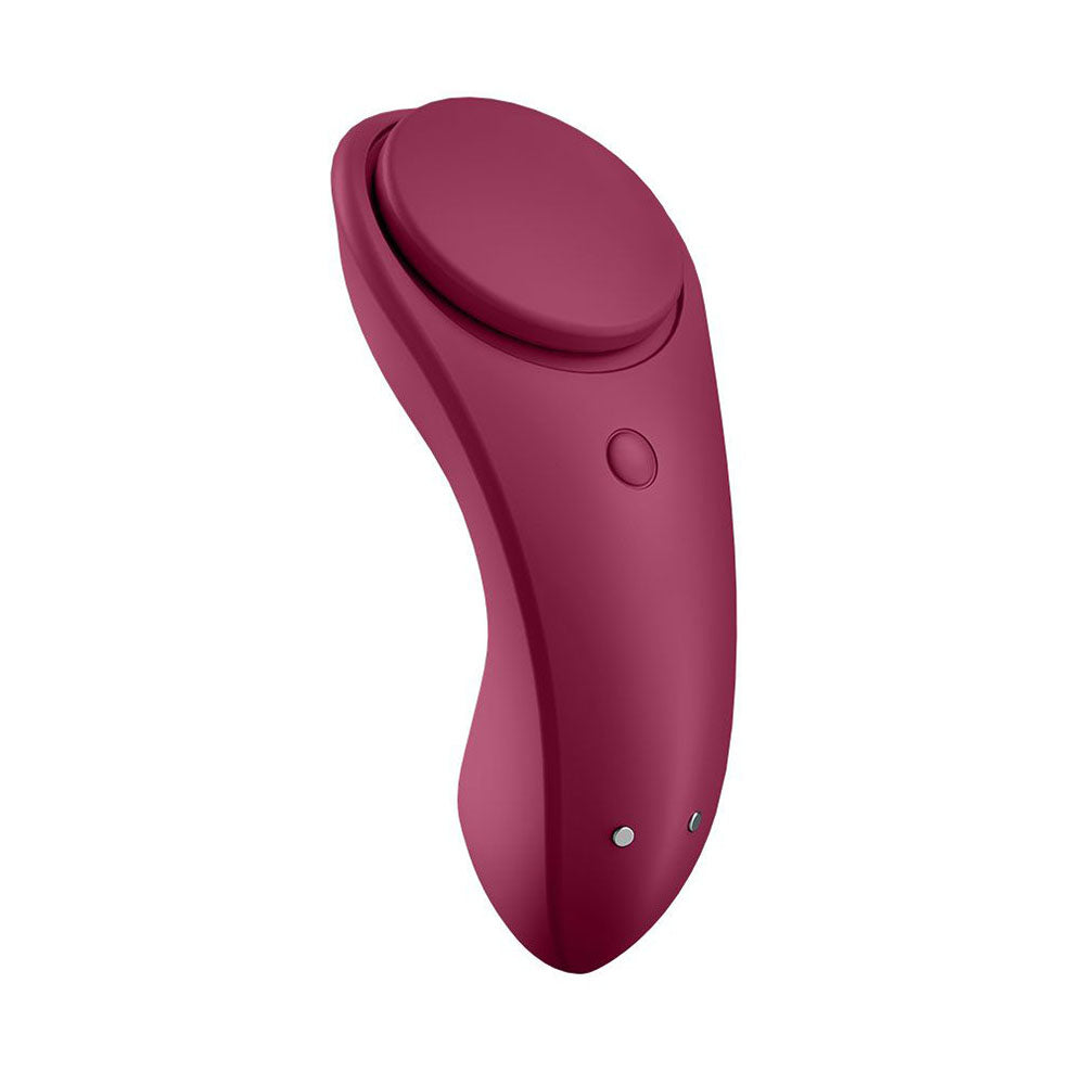 Satisfyer App Enabled Sexy Secret Panty Vibrator Wine Red - UABDSM