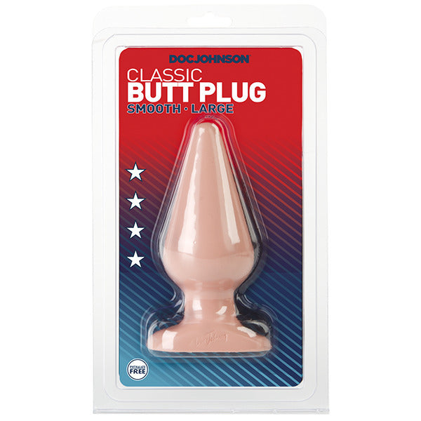 Classic Smooth Butt Plug Large Flesh Pink - UABDSM