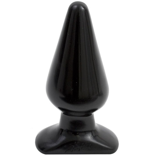 Classic Smooth Butt Plug Large Black - UABDSM