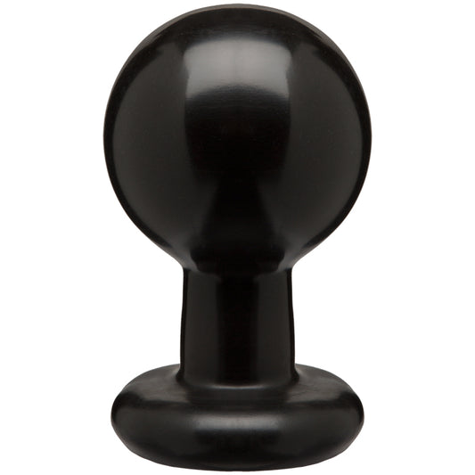 Round Butt Plug - Large - Black - UABDSM