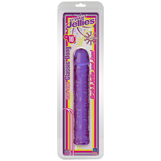 Crystal Jellies - 10 Inch Classic Dong - Purple - UABDSM