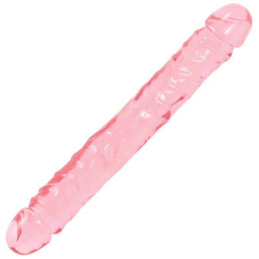Crystal Jellies 12 Inch Double Dong Pink - UABDSM