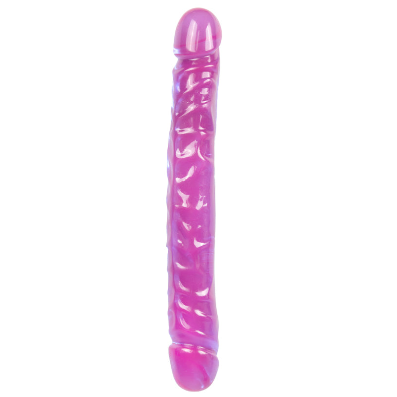 Crystal Jellies Double Dildo -  Purple - UABDSM