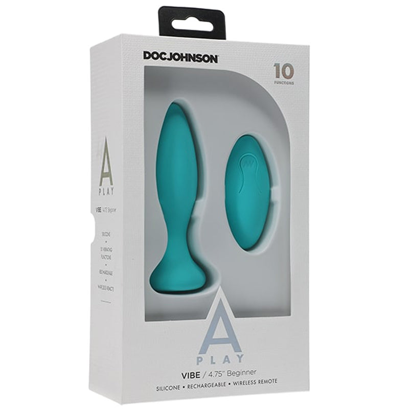 Vibe Beginner Vibrating Butt Plug - Turquoise - UABDSM