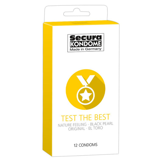 Secura Kondome Test The Best Mixed x12 Condoms - UABDSM
