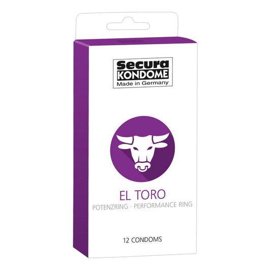 Secura Kondome El Toro Performance Ring x12 Condoms - UABDSM