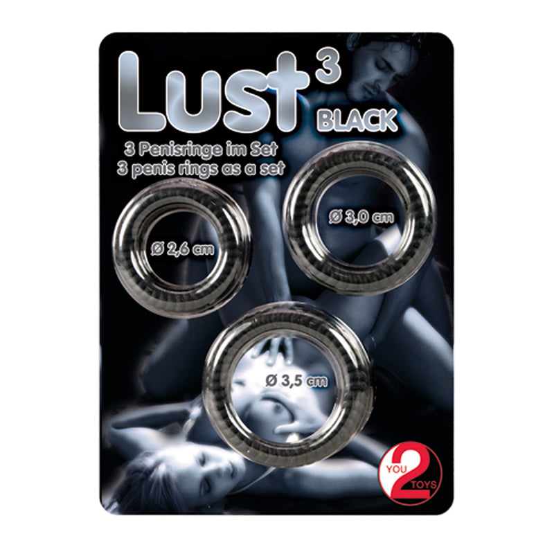 Lust - 3 Penis Rings - UABDSM