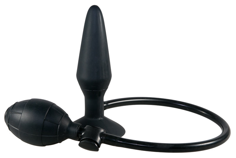 True Black Inflatable Analplug - UABDSM