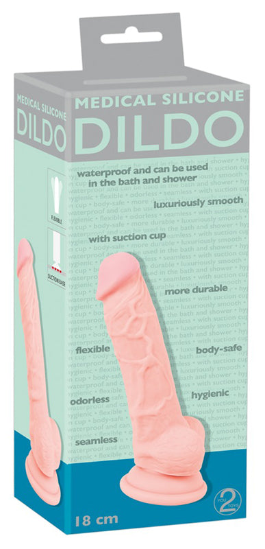 Medical Silicone Dildo 18 Cm - UABDSM