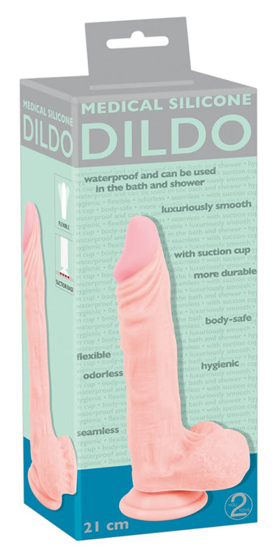 Medical Silicone Dildo 21 Cm - UABDSM