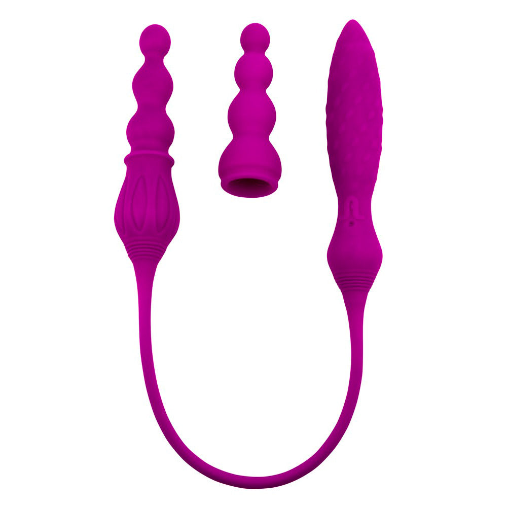 Adrien Lastic Remote Controlled 2X Double Ended Vibrator - UABDSM