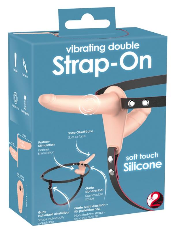 Strap-On With Double Vibrating Dildo - UABDSM